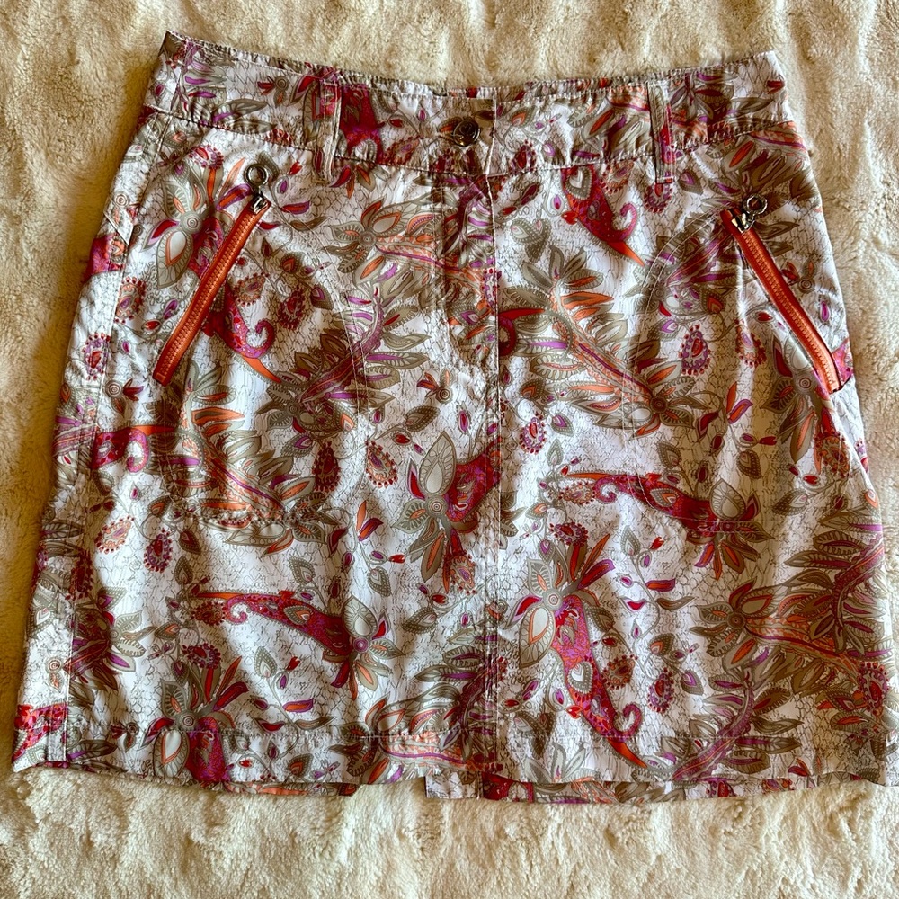 🍀Daily Sports Made in Sweden Skort Size 4 Lightweight Polyester Zip pockets
